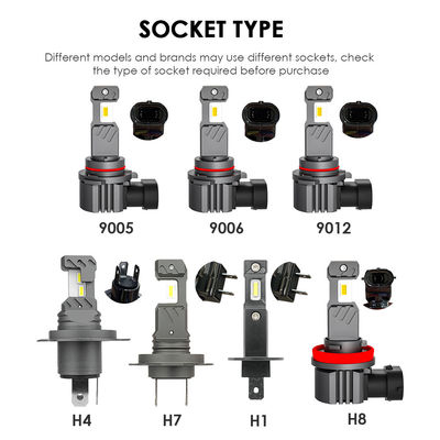 NHC 1/1 With Halogen 60W 6000LM 9005/9006/9012/H1/H4/H7/H8 LED Headlight Bulb